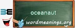 WordMeaning blackboard for oceanaut